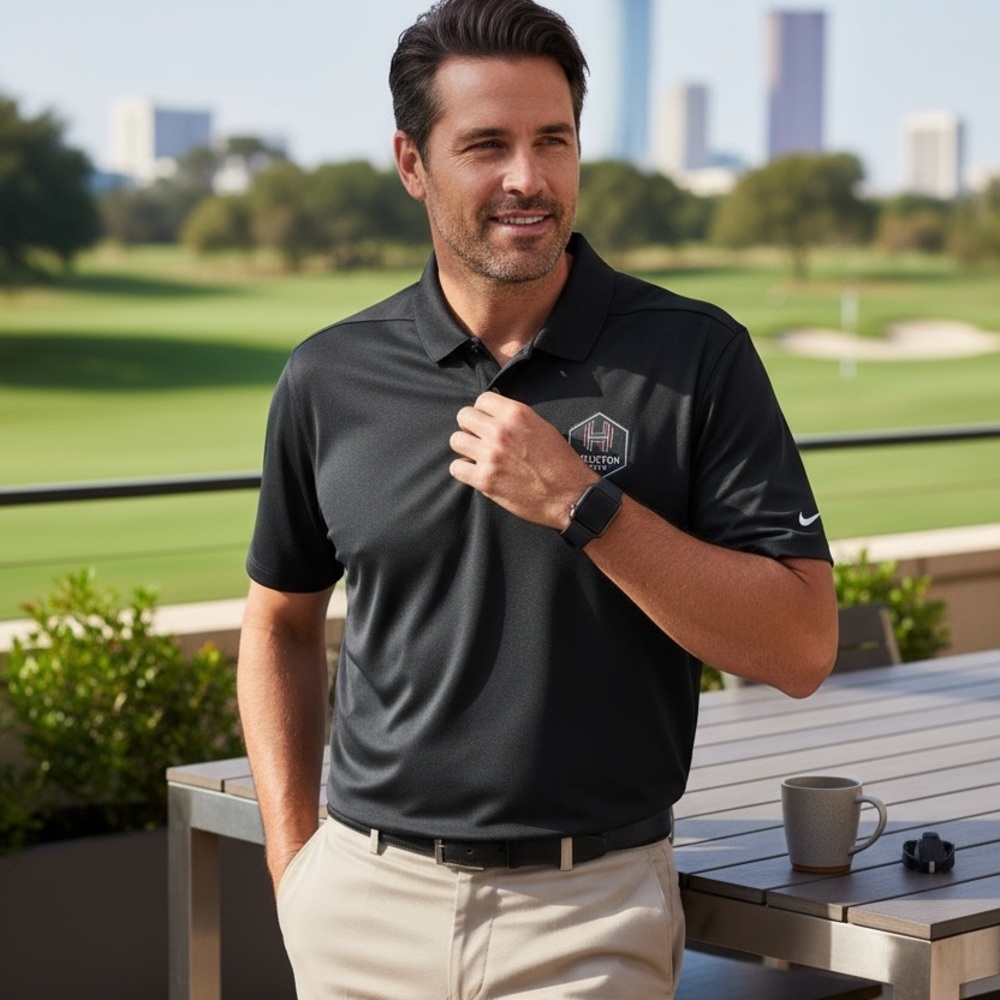 Nike Men's Black Polo Shirt